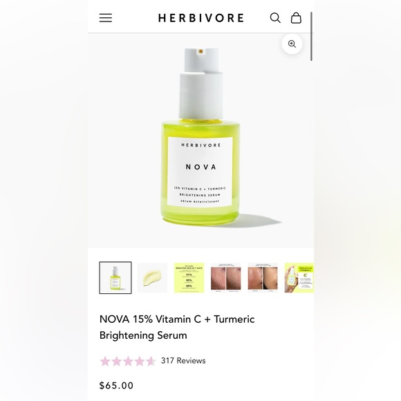 Herbivore Botanicals Skincare Nwt Herbivore Nova Vitamin C Serum Poshmark